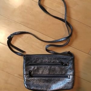 SILVER CROSSBODY BAG